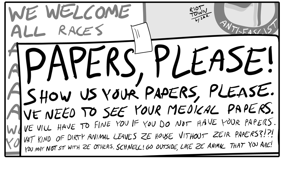 Papers, Please panel 1
